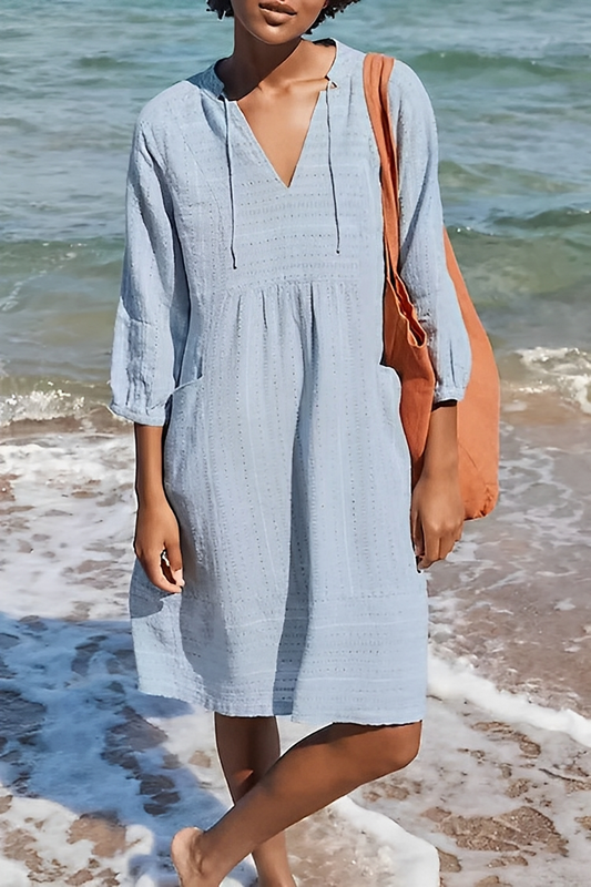 Kristine - Locker sitzendes Kleid mit Taschen für Damen
