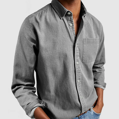 Blake - Gemütliches Herren-Langarmshirt mit Kragen