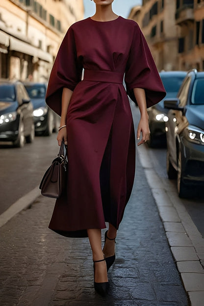 Elena - Schickes, lockeres Damenkleid mit Gürtel