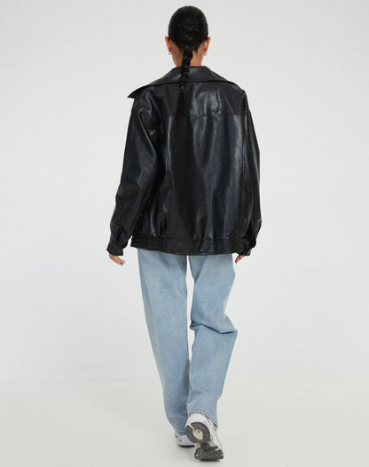 Anouk – Locker geschnittene Damenlederjacke