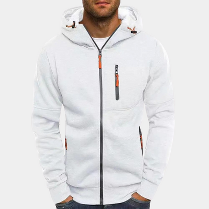 Bilbo - Vielseitiger Herrenpullover mit Zipper und Kapuze