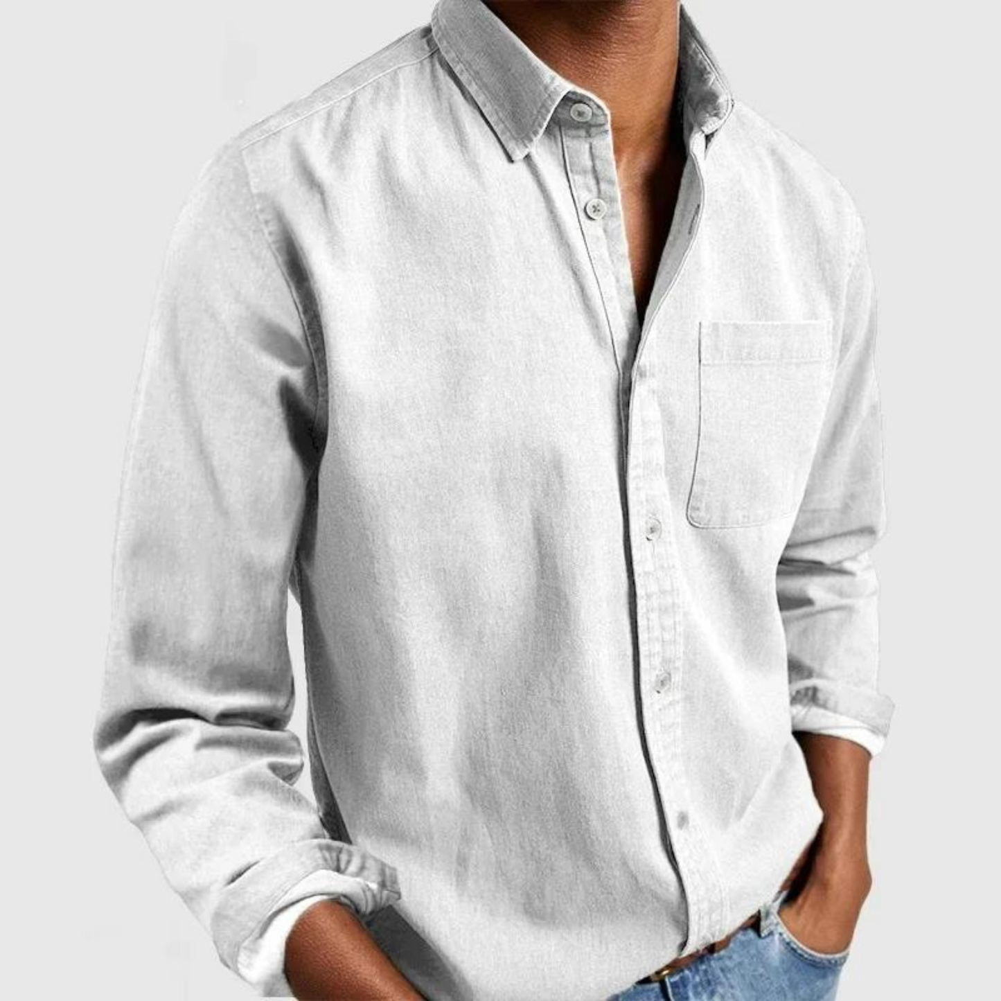 Blake - Gemütliches Herren-Langarmshirt mit Kragen