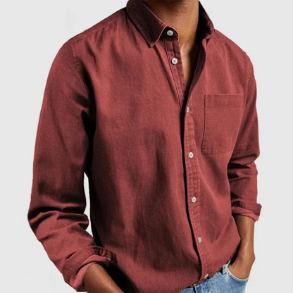 Blake - Gemütliches Herren-Langarmshirt mit Kragen
