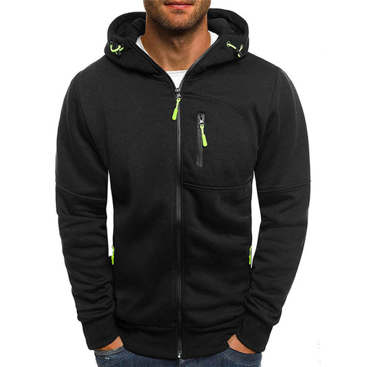 Bilbo - Vielseitiger Herrenpullover mit Zipper und Kapuze