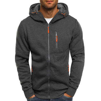 Bilbo - Vielseitiger Herrenpullover mit Zipper und Kapuze