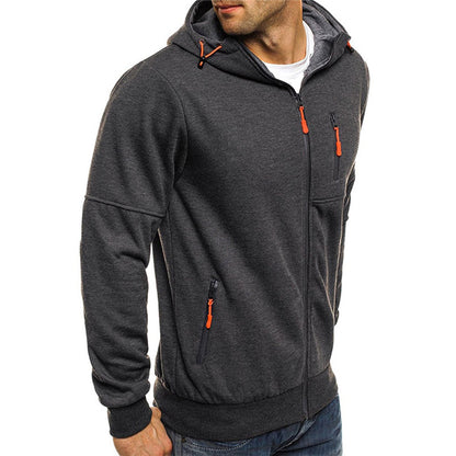 Bilbo - Vielseitiger Herrenpullover mit Zipper und Kapuze