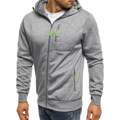 Bilbo - Vielseitiger Herrenpullover mit Zipper und Kapuze