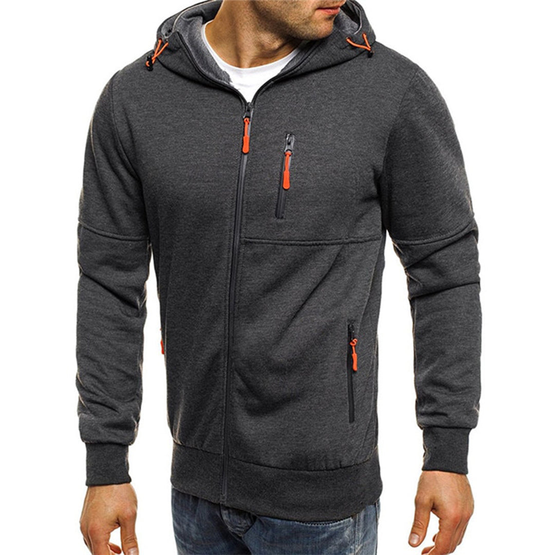Bilbo - Vielseitiger Herrenpullover mit Zipper und Kapuze