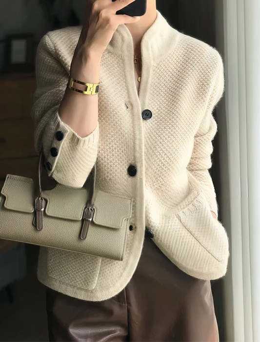 Carissa - schicker Kaschmir-Cardigan mit Knöpfen für Damen