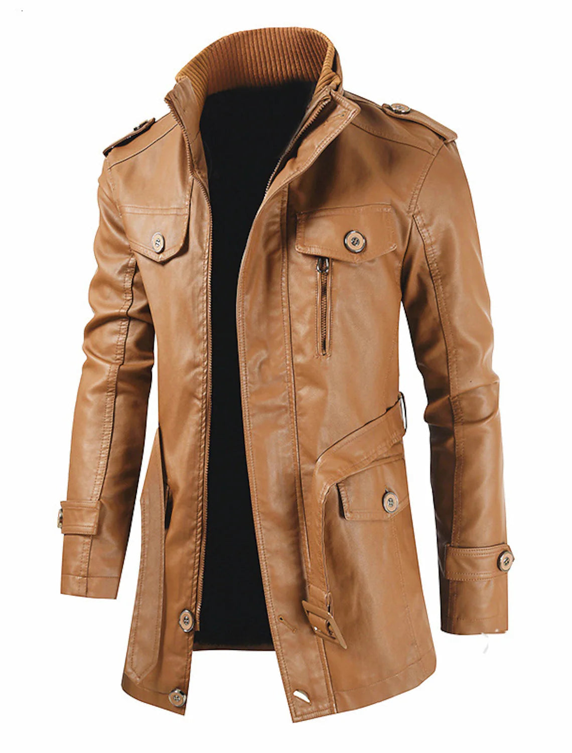 Brook - Strapazierfähige Ledere Jacke für Herren