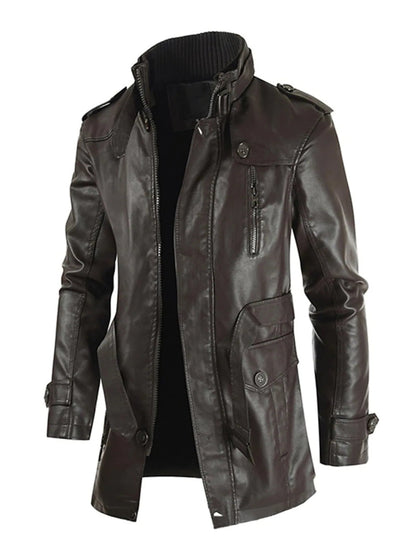Brook - Strapazierfähige Ledere Jacke für Herren
