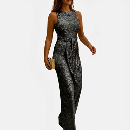 Davida - Sommerlicher Jumpsuit mit Glitzerpunkten für Damen