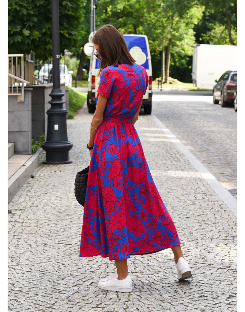Ava - Sommerliches Maxikleid mit V-Ausschnitt für Damen