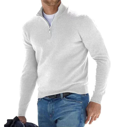 Agustín - Eleganter Herrenpullover mit Reißverschluss