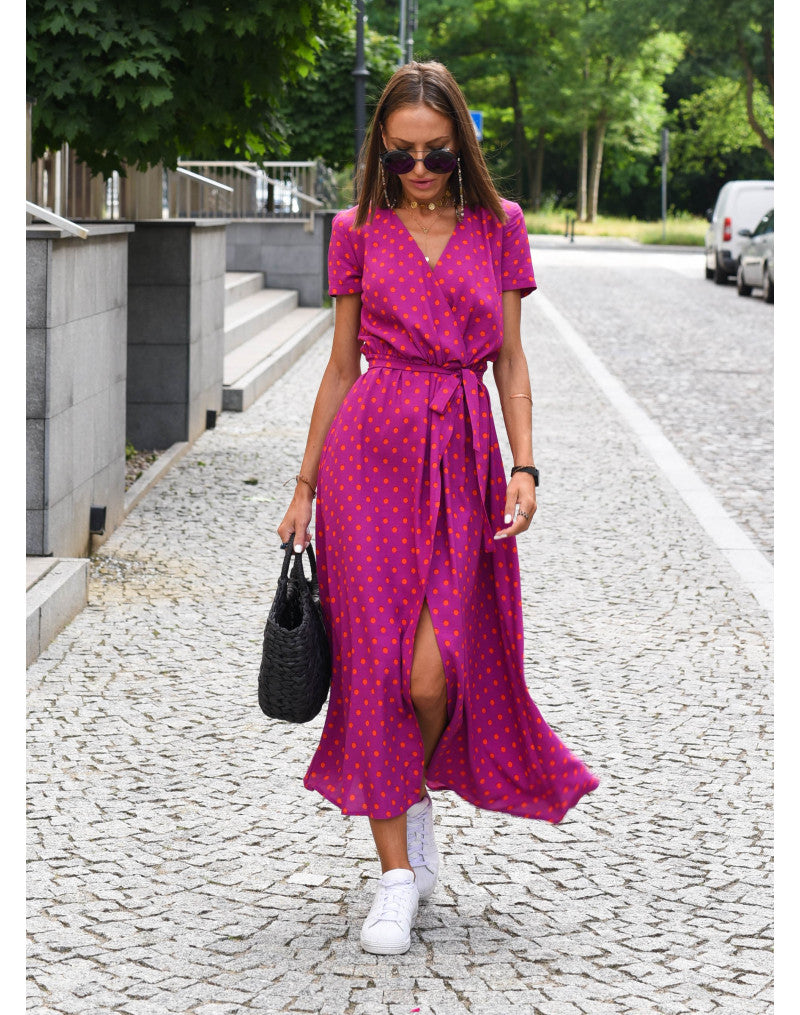 Ava - Sommerliches Maxikleid mit V-Ausschnitt für Damen