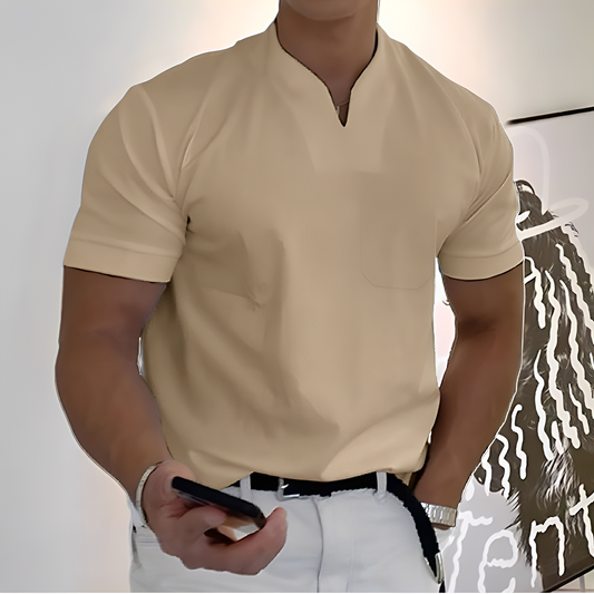 Davin - Eng anliegendes Männershirt mit V-Ausschnitt