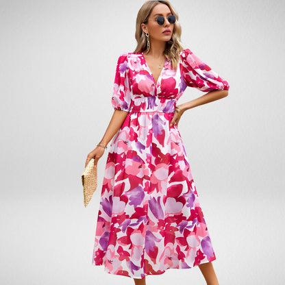 Cherise - Charmantes bedrucktes Sommerkleid für Damen