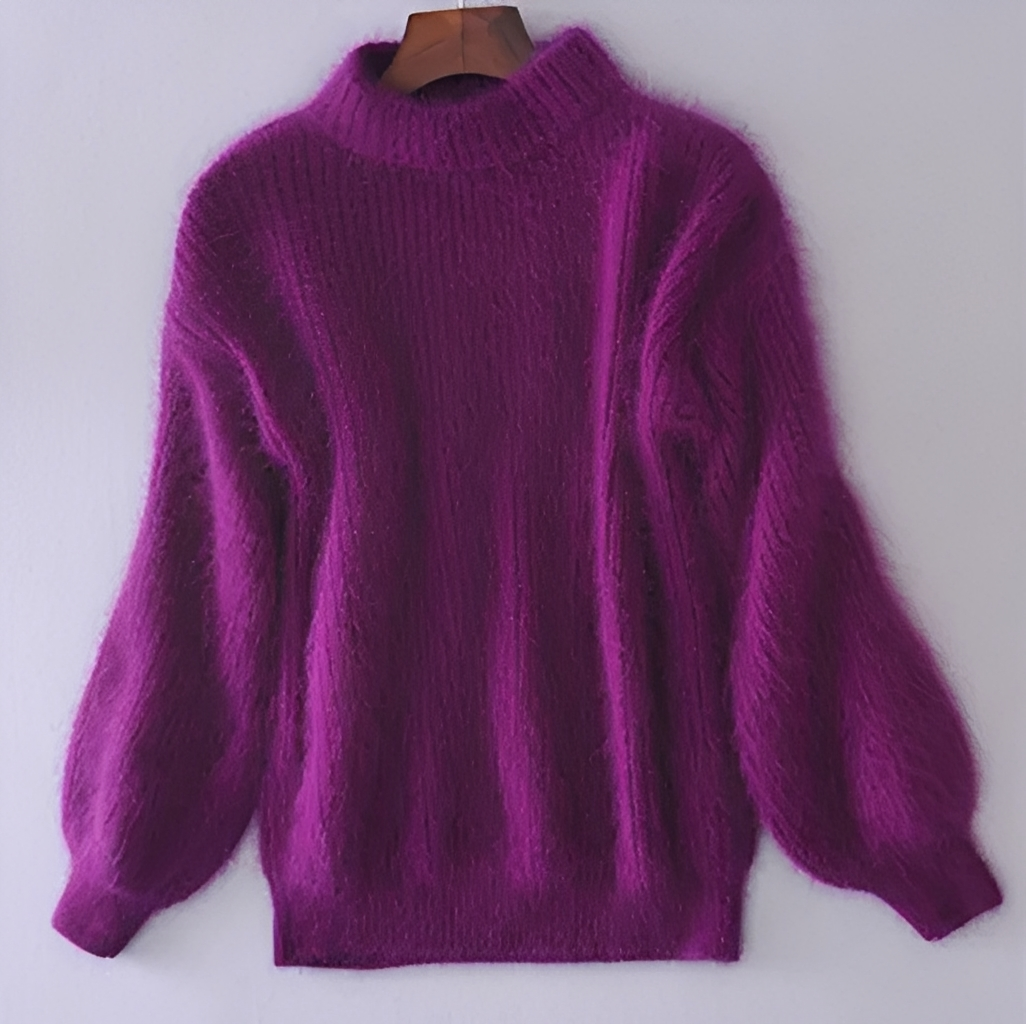 Brenda – Alter Stil Pullover im Angora-Look