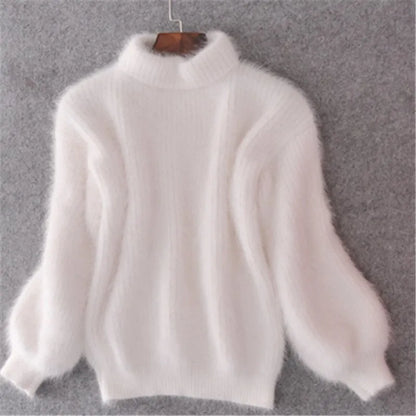 Brenda – Alter Stil Pullover im Angora-Look