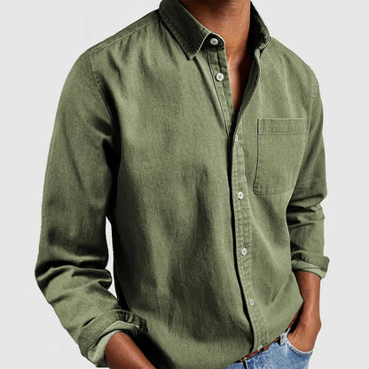 Blake - Gemütliches Herren-Langarmshirt mit Kragen