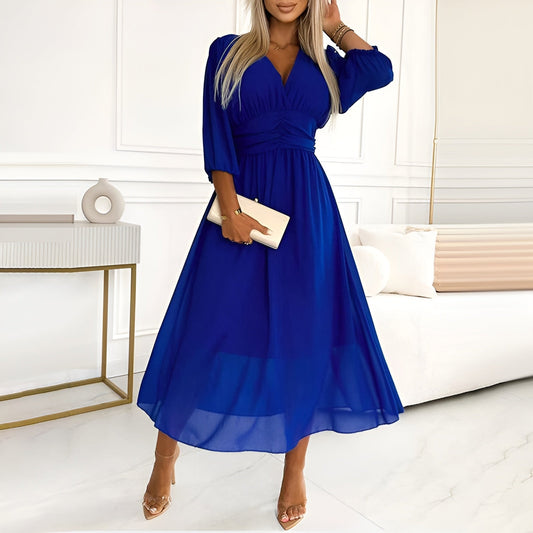 Rachyl - Chiffonkleid mit V-Ausschnitt für Damen