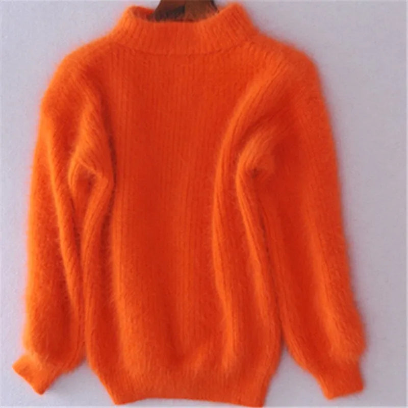 Brenda – Alter Stil Pullover im Angora-Look