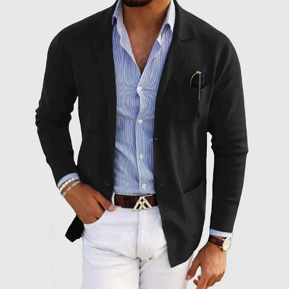 Nico – Elegantes Herrenjackett mit Revers und Knöpfen