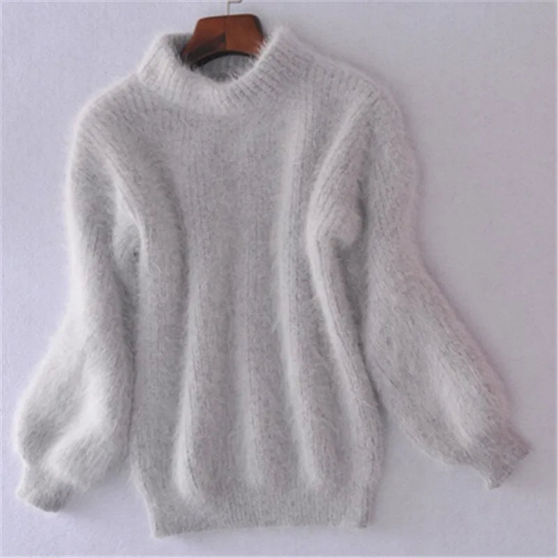 Brenda – Alter Stil Pullover im Angora-Look