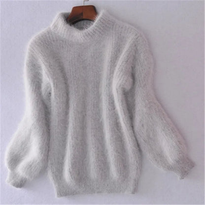 Brenda – Alter Stil Pullover im Angora-Look