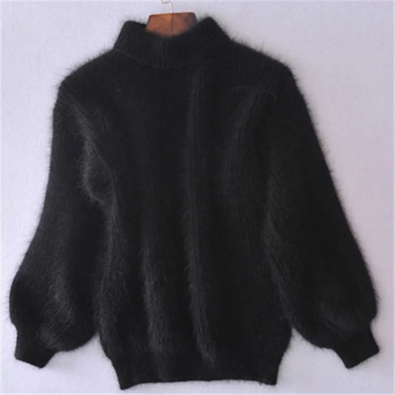Brenda – Alter Stil Pullover im Angora-Look