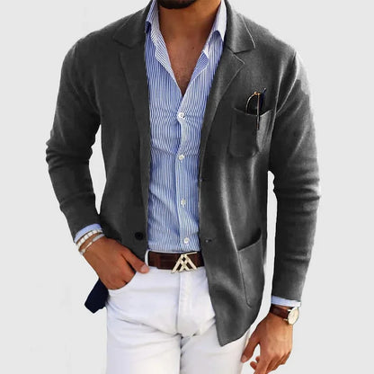 Nico – Elegantes Herrenjackett mit Revers und Knöpfen
