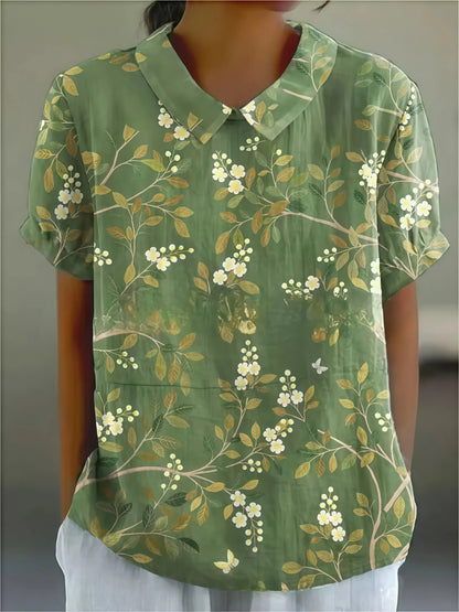 Alejandra - Bequemes Hemd mit Blumenmuster