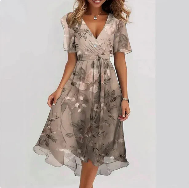 Circe - Schickes Sexy V-Ausschnitt Sommerkleid