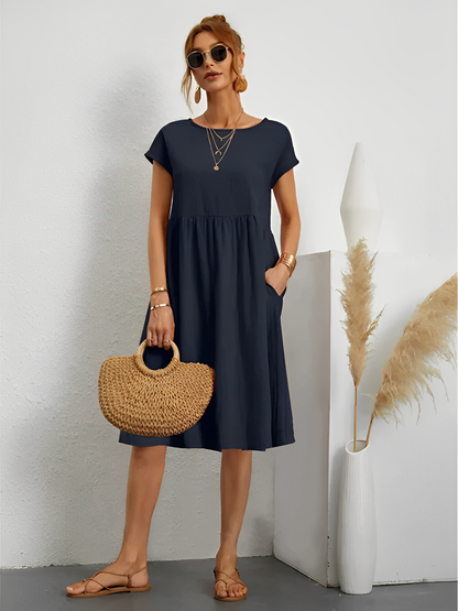 Amira – Elegantes Sommerkleid mit Ärmeln