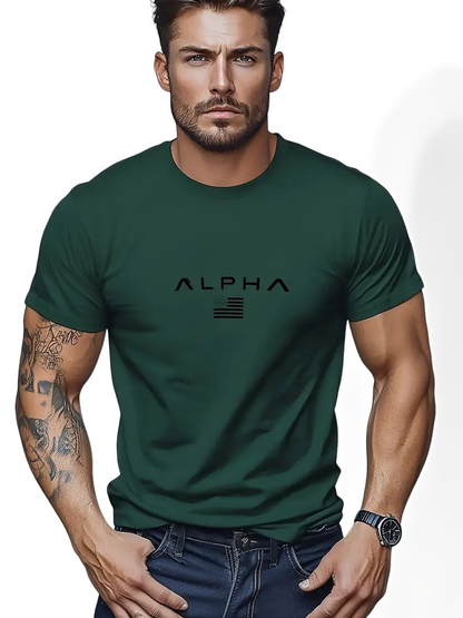 Neal - Einfaches Herren-T-Shirt mit Rundhals