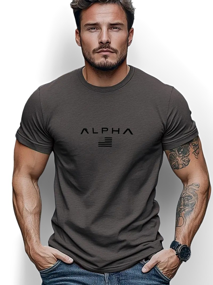 Neal - Einfaches Herren-T-Shirt mit Rundhals