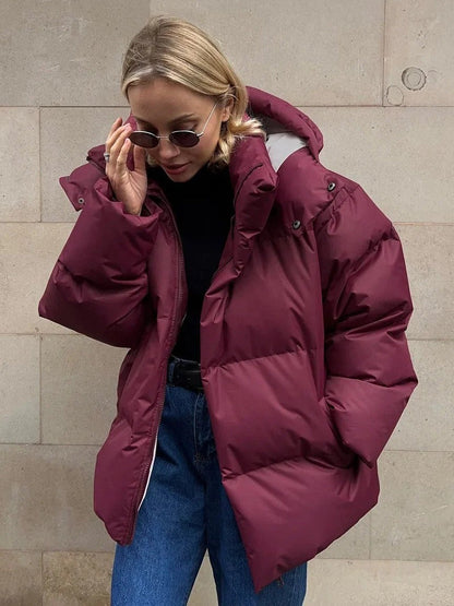 Camille - Damen-Kapuzenjacke aus wattierter Baumwolle