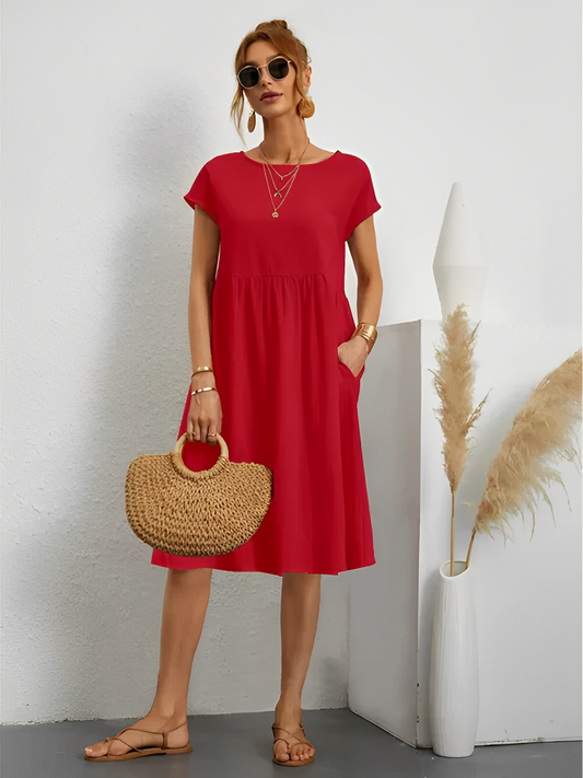 Amira – Elegantes Sommerkleid mit Ärmeln