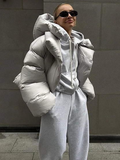 Camille - Damen-Kapuzenjacke aus wattierter Baumwolle