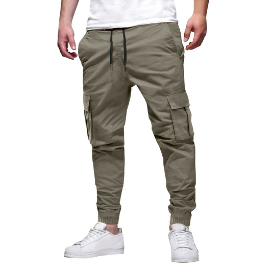 Tevin - Bequeme, eng geschnittene Stretch-Cargohose für Herren