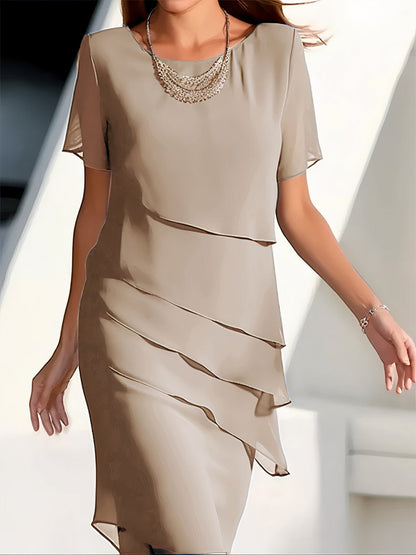 Daria – Chiffonkleid mit Stufen