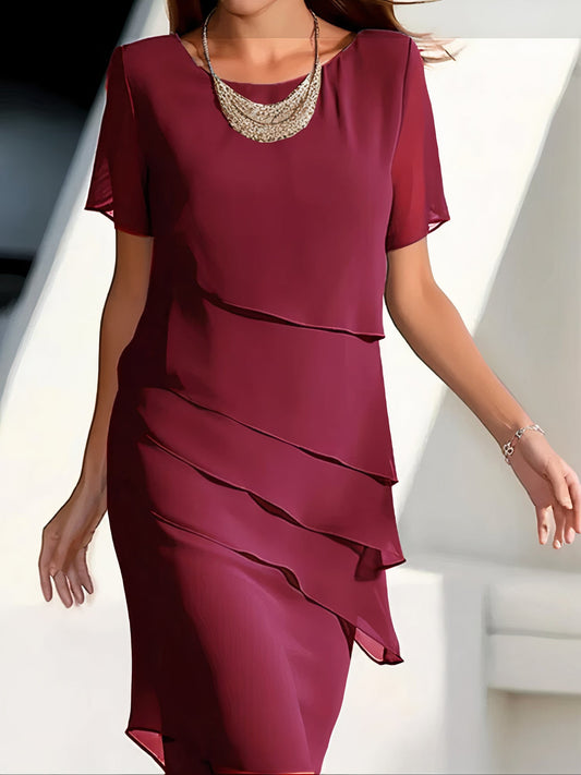 Daria – Chiffonkleid mit Stufen
