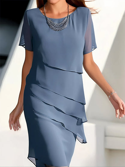 Daria – Chiffonkleid mit Stufen