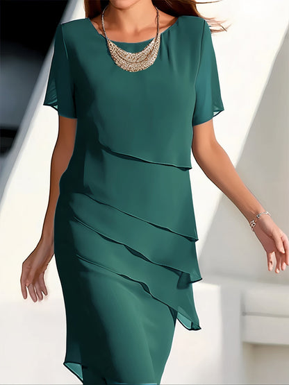 Daria – Chiffonkleid mit Stufen